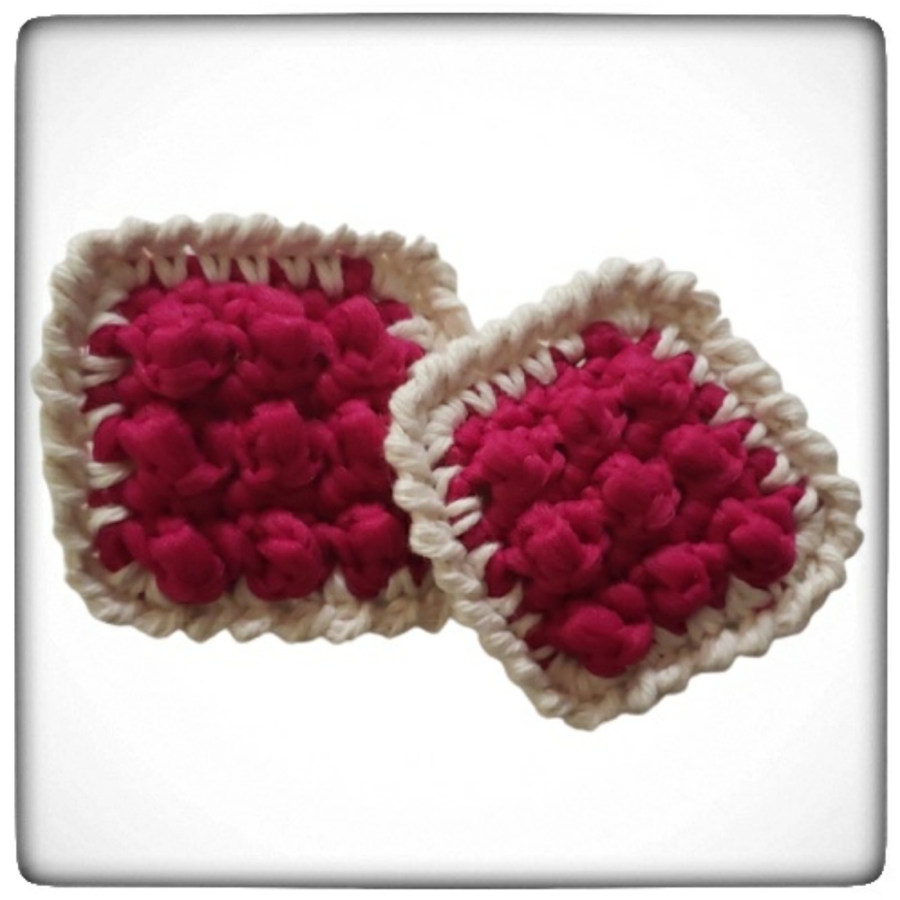 Handmade Crocheted Cotton & Nylon Dish Scrubbers